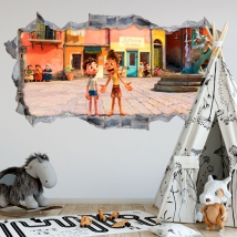 Vinile decorativo 3d luca disney pixar