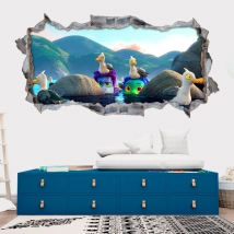 Vinili adesivi 3d luca disney pixar