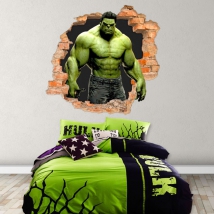 Vinile 3d foro muro hulk