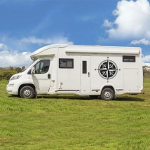 Vinili e adesivi per camper rosa dei venti