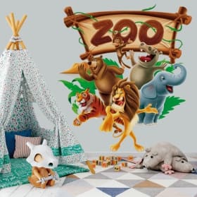Vinili e adesivi animali dello zoo