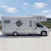 Vinili la rosa dei venti per camper