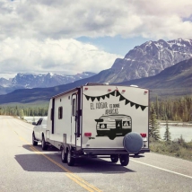 Vinili e adesivi caravan frase casa è dove si parcheggia