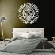Adesivi teschio harley davidson