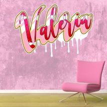 Vinili decorativi e adesivi nomi con effetto graffiti