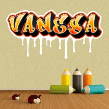 Adesivi graffiti nomi personalizzati