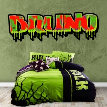 Vinile effetto graffiti con nome personalizzato