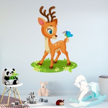 Vinili per bambini bambi e farfalla