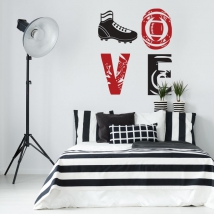 Vinili decorativi e adesivi love rugby
