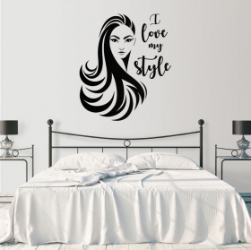 Vinili faccia di donna i love my style