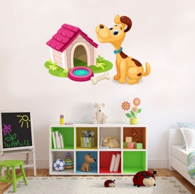 Vinile per bambini cane a casa