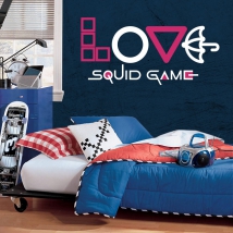 Vinili decorativi e adesivi netflix love squid game