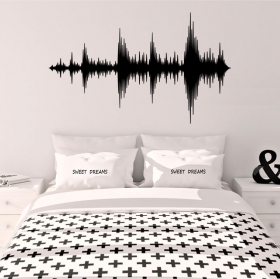 Vinile decorativo onde sonore di musica
