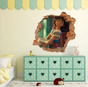 Vinili muro rotto 3d disney fascino