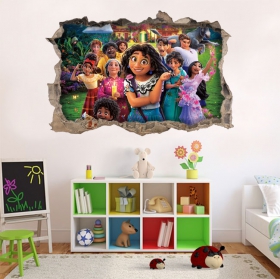Vinili decorativi muro del foro 3d disney fascino