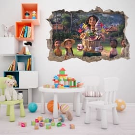 Adesivi buco 3d effetto fascino disney