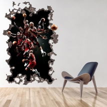 Vinile e adesivi michael jordan 3d