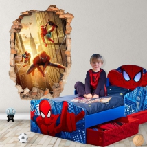 Adesivi murali effetto 3d spider-man no way home