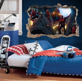 Vinile e adesivi buco muro 3d spider-man no way home
