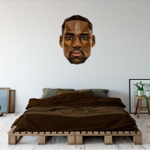 Vinile e adesivi pallacanestro faccia lebron james