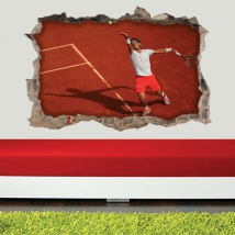 Vinile e adesivi 3d tennista rafa nadal