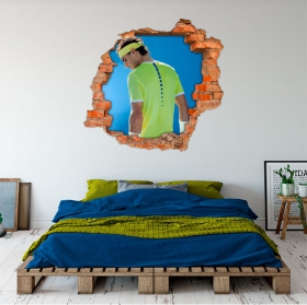 Vinile decorativo 3d tennis rafa nadal
