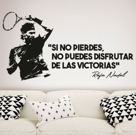 Vinile decorativo e adesivi frase rafa nadal