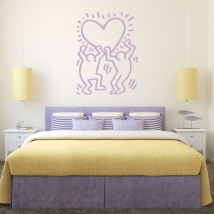 Vinile decorativo illustrazione keith haring