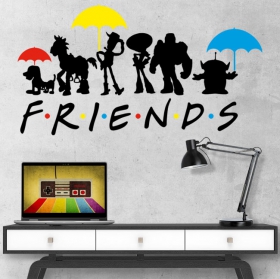 Vinile decorativo e adesivi toy story friends