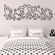 Vinili y adesivi illustrazione keith haring