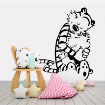 Adesivi murali calvin e hobbes