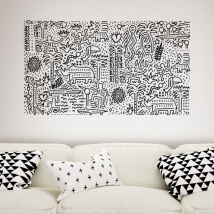 Vinili illustrazione keith haring