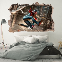 Vinile decorativo spider-man miles morales 3d