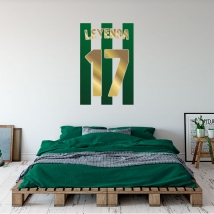 Vinile decorativo numero di maglia joaquín real betis football