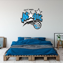 Adesivo murale basket nba scudo orlando magic