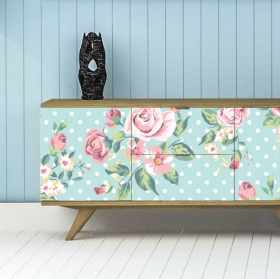 Vinili fiori per decorare mobili e armadi