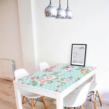 Vinili adesivi fiori per decorare le tavole