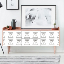 Vinile per mobili o armadi triangoli e linee