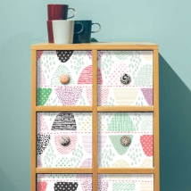 Vinile per decorare mobili o armadi forme geometriche