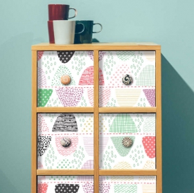 Vinile per decorare mobili o armadi forme geometriche