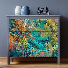 Vinile decorativo mandala per decorare mobili e armadi