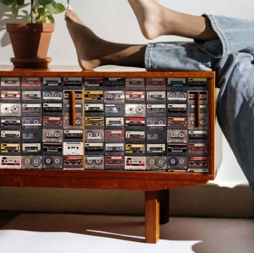 Vinili per decorare mobili o armadietti collage cassette