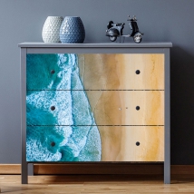 Vinile per mobili o armadi spiaggia costiera