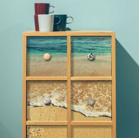 Vinili per decorare mobili o armadi a riva della spiaggia