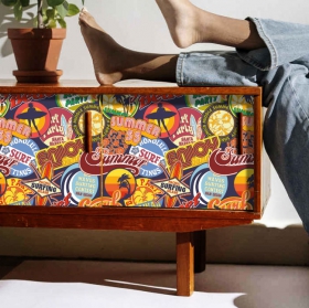 Vinile per mobili o armadi collage di surf