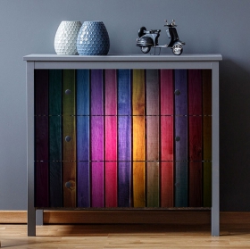 Vinile per mobili o armadi legno colorato