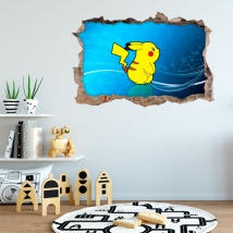 Vinili 3d pokémon pikachu