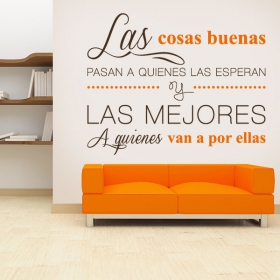 Vinile decorativo adesivo frase motivazionale