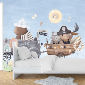 Disegno di orsi pirata per bambini
