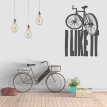 Vinili frasi inglesi i like it bici